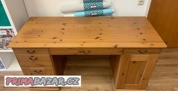 Ikea Hemnes velký psací stůl Alve antik Leksvik Ikea Hemnes velký psací stůl Alve antik Leksvik