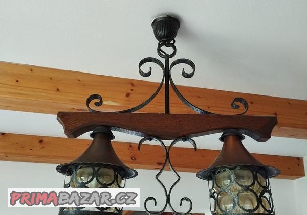 Kovaný lustr dvojitý