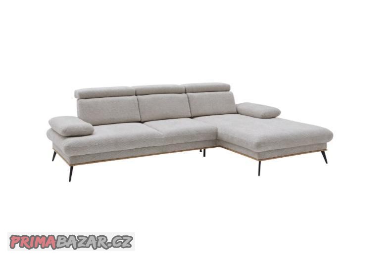 Sedací souprava rohová + polohovací taburet