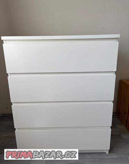 Komoda IKEA MALM bílá 4 zásuvky