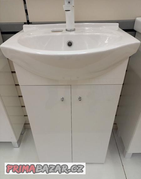 Koupelnová skříňka s umyvadlem 50 cm volně stojící