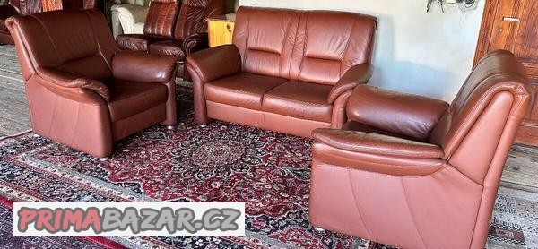 luxusni-kozena-sedaci-souprava-2-1-1-hneda-c-2785