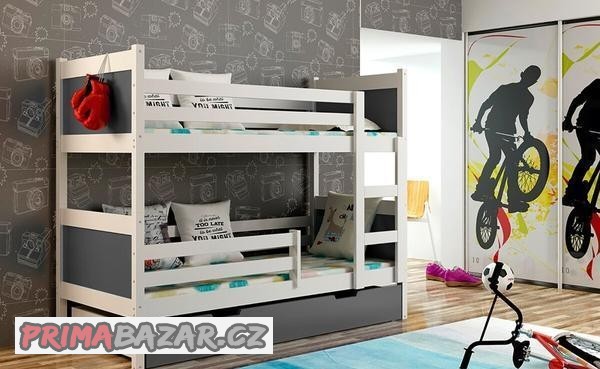 nova-patrova-postel-bila-grafit-2x-matrace-palanda