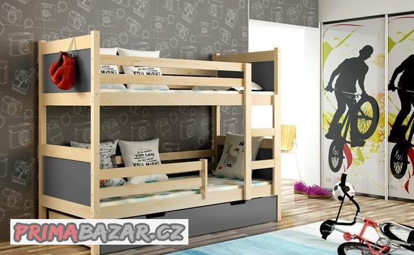 nova-patrova-postel-borovice-grafit-2x-matrace-palanda