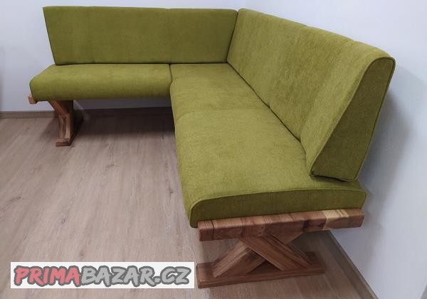 jidelni-rohova-lavice-zelena-bambus-nova