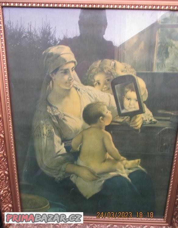 Prodám německý starožitný obraz