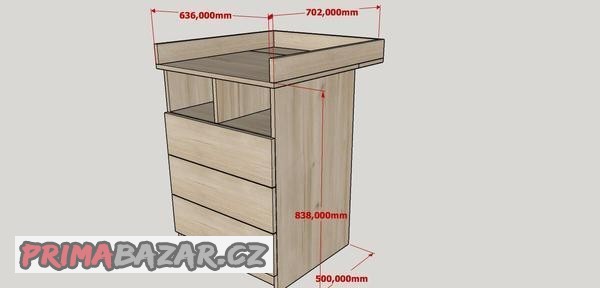 Přebalovací pulty a komody