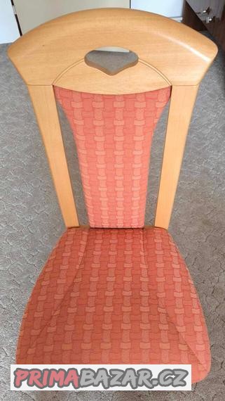 4 ks židlí - dubový masiv