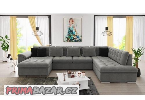 Nová rozkládací sedací souprava do U - 348 cm