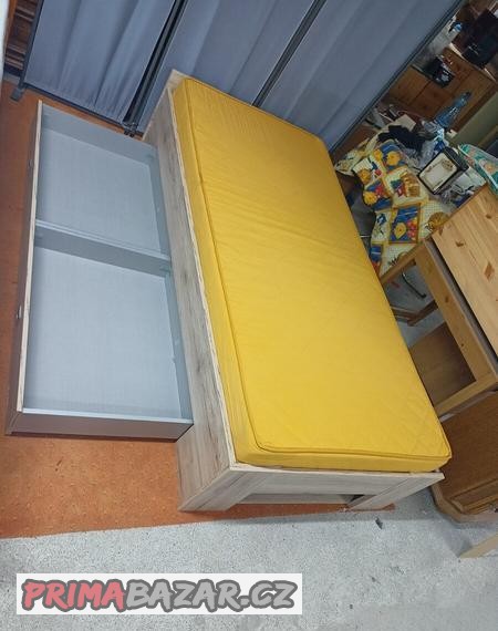 prodam-hezkou-postel-dub-sonoma-se-supliky-90-x-200-cm