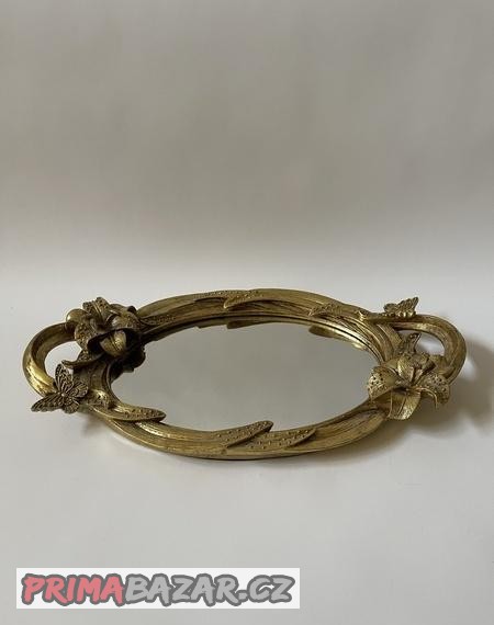 PODNOS SE ZRCADLEM V SECESNÍM STYLU