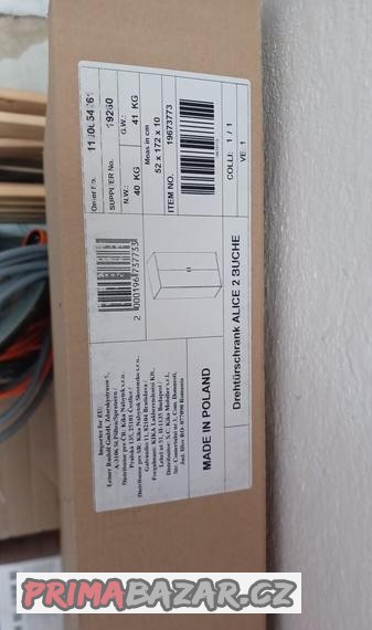 Dvoukřídlá úplně nová skříň Alice 2 Buche