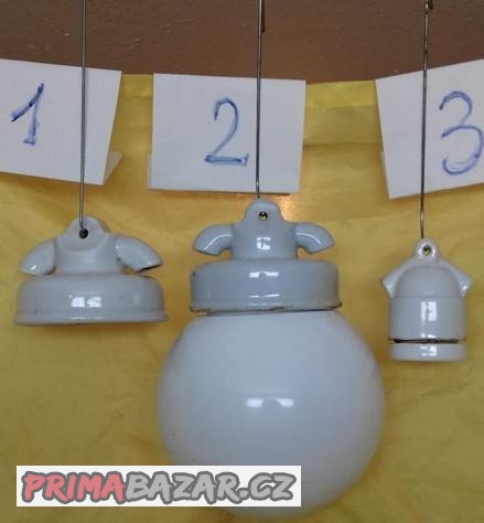 Prodám porcelánové retro světla, objímky.