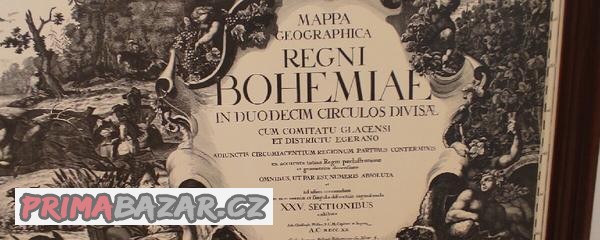 Velká nástěnná mapa 176x145 cm