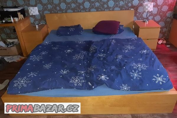 Postel manželská ikea malm bříza