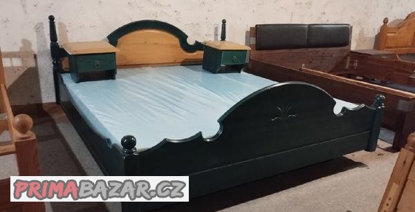 bavorska-postel-nordic-green-180-200dva-nocni-stolky