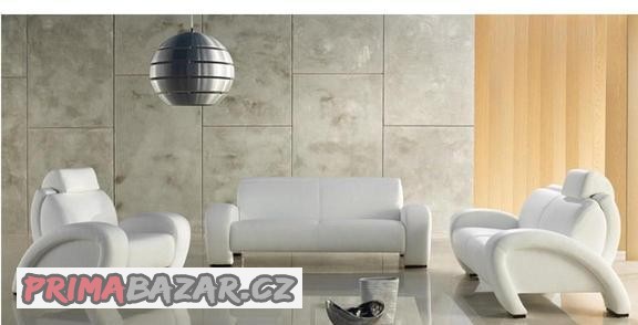 Kožená sedací souprava Etap Sofa Rosso, pravá kůže