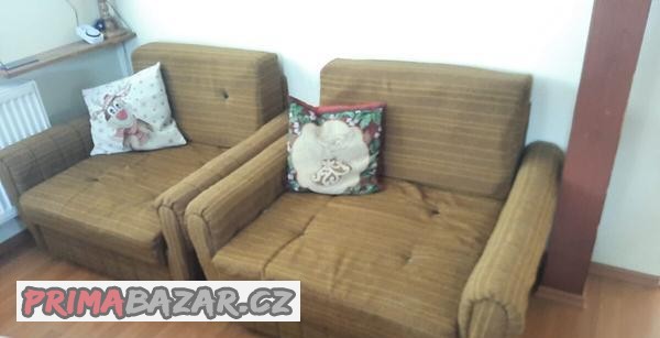 Prodam 2 krasne rozkladaci retro kresla