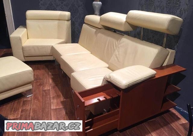 krasna-kozena-sedaci-souprava-taburet