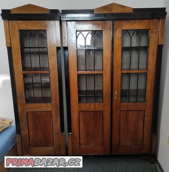 Starožitná empírová knihovna