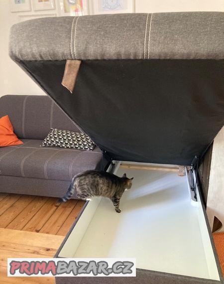 Prodám zánovní a pohodlný rozkládací gauč