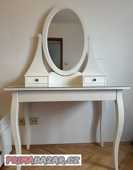 ikea-hemnes-bily-toaletni-stolek-se-zrcadlem