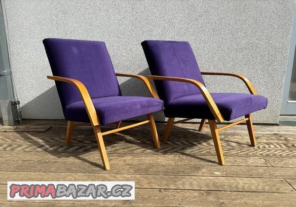 Křesla fialová