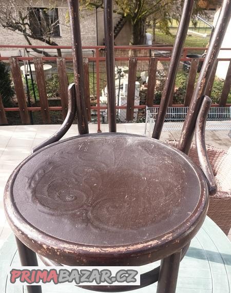 Židle Thon s jakymsi ornamentem na sedaku-na prodej