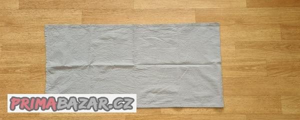 Šedý běhoun na stůl 35x160 cm