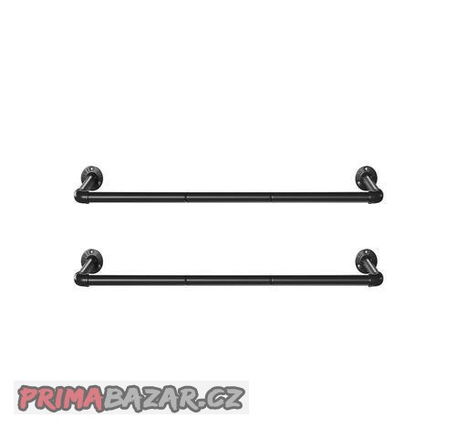 NOVÁ Šatní tyč, sada 2ks - HSR67BK02
