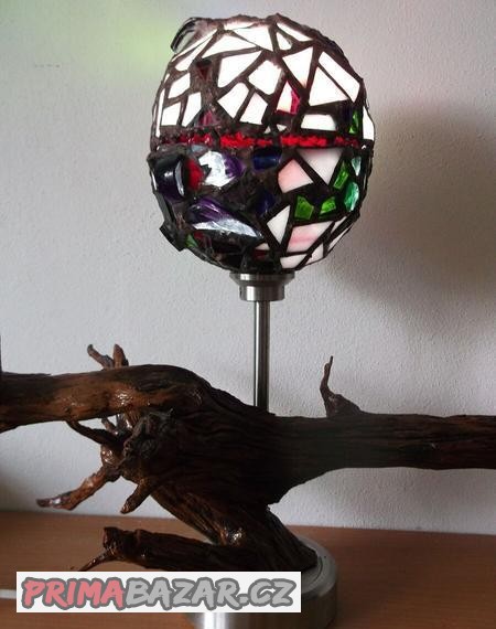 vitrážová lampa PROSTOKOŘEN