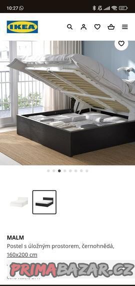 postel-ikea-malm-s-uloznym-prostorem-a-matraci-napsie