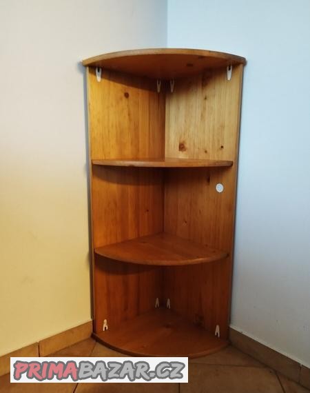 Prodám rohové police - masiv - Borovice