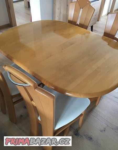 Jídelní stůl, masiv - olše,dub.