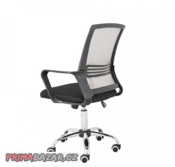 ATAN Kancelářská židle APOLO - šedohnědá Taupe/černá