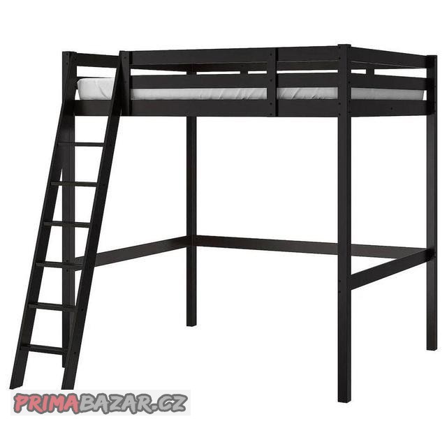 postel-stor-ram-vysoke-postele-cerne-moridlo-140x200-cm