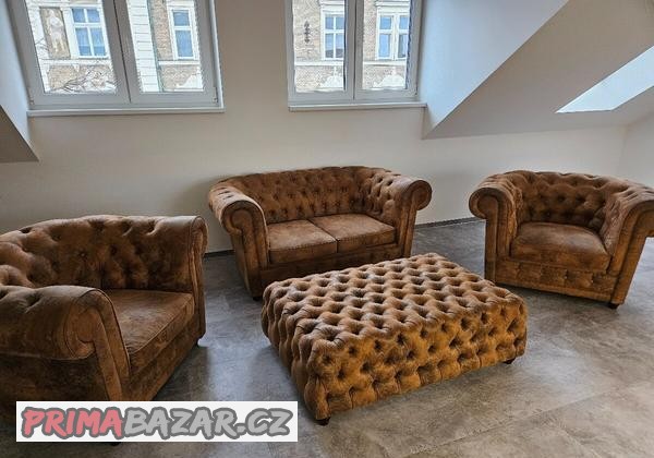 luxusni-set-oxford-vintage-eco-pohovka-kresla-2x-lavice