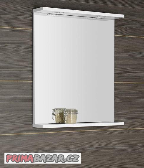 KORIN zrcadlo + 2 x závěsná skříňka bílá Uno