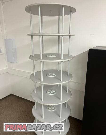 Regál na šanony otočný