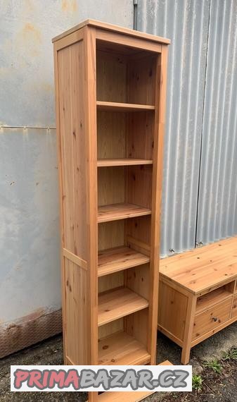 ikea-hemnes-uzka-knihovna-masiv-sv-hnede-moridlo