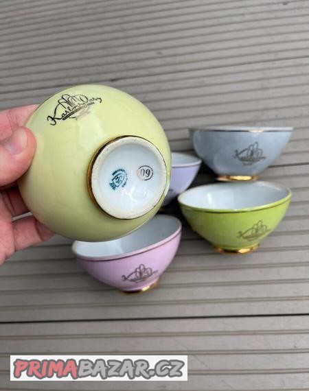 Karlovarský porcelán barevné mističky