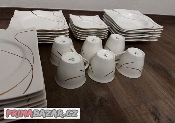 Sada elegantně hranatých talířů