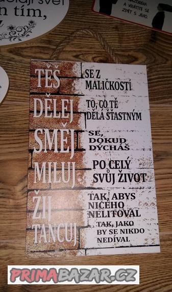 prodám dřevěné cedule