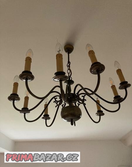 Lustr a dvě nástěnné lampy