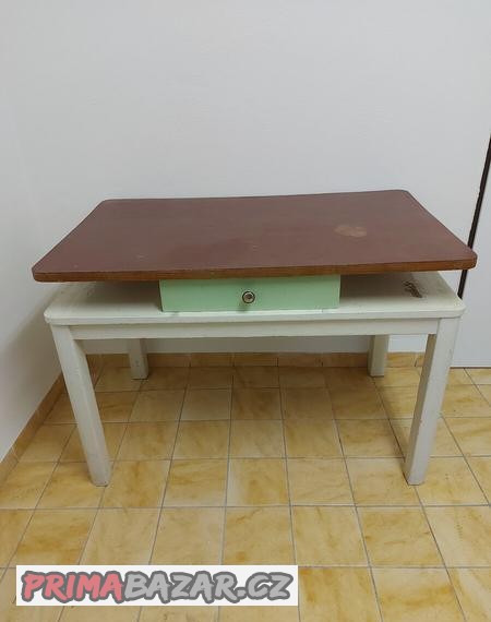 Retro stůl se šuplíkem
