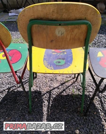 Retro školní židle,70 léta