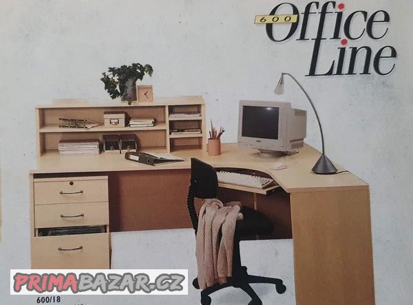 Prodám Dánský rohový psací stůl SCANBIRK