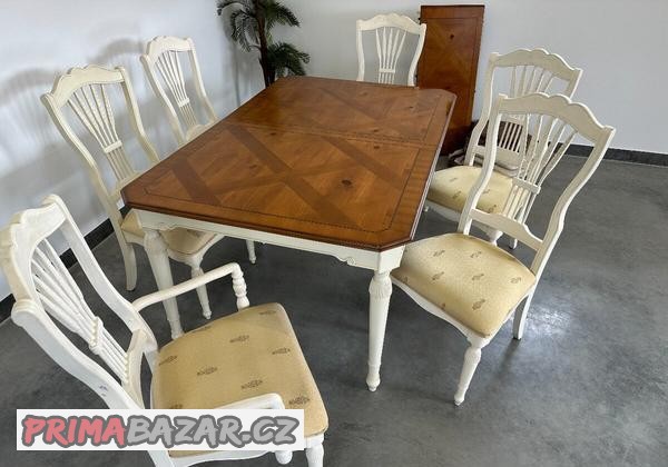 barokni-jidelni-sestava-provence-shabby-chic-intarzie