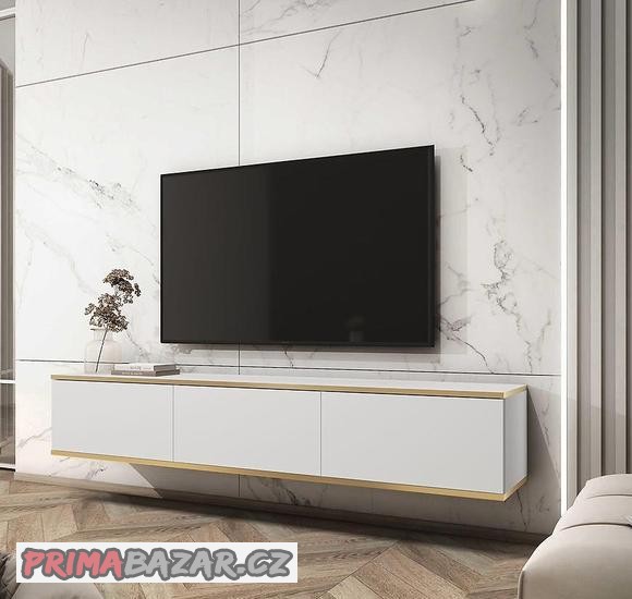 tv-stolek-zavesny-bily-novy