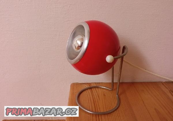 Stylová retro červená lampička Elektrofem ISZ